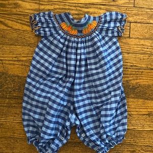 Classic Whimsy Smocked Pumpkin Bubble